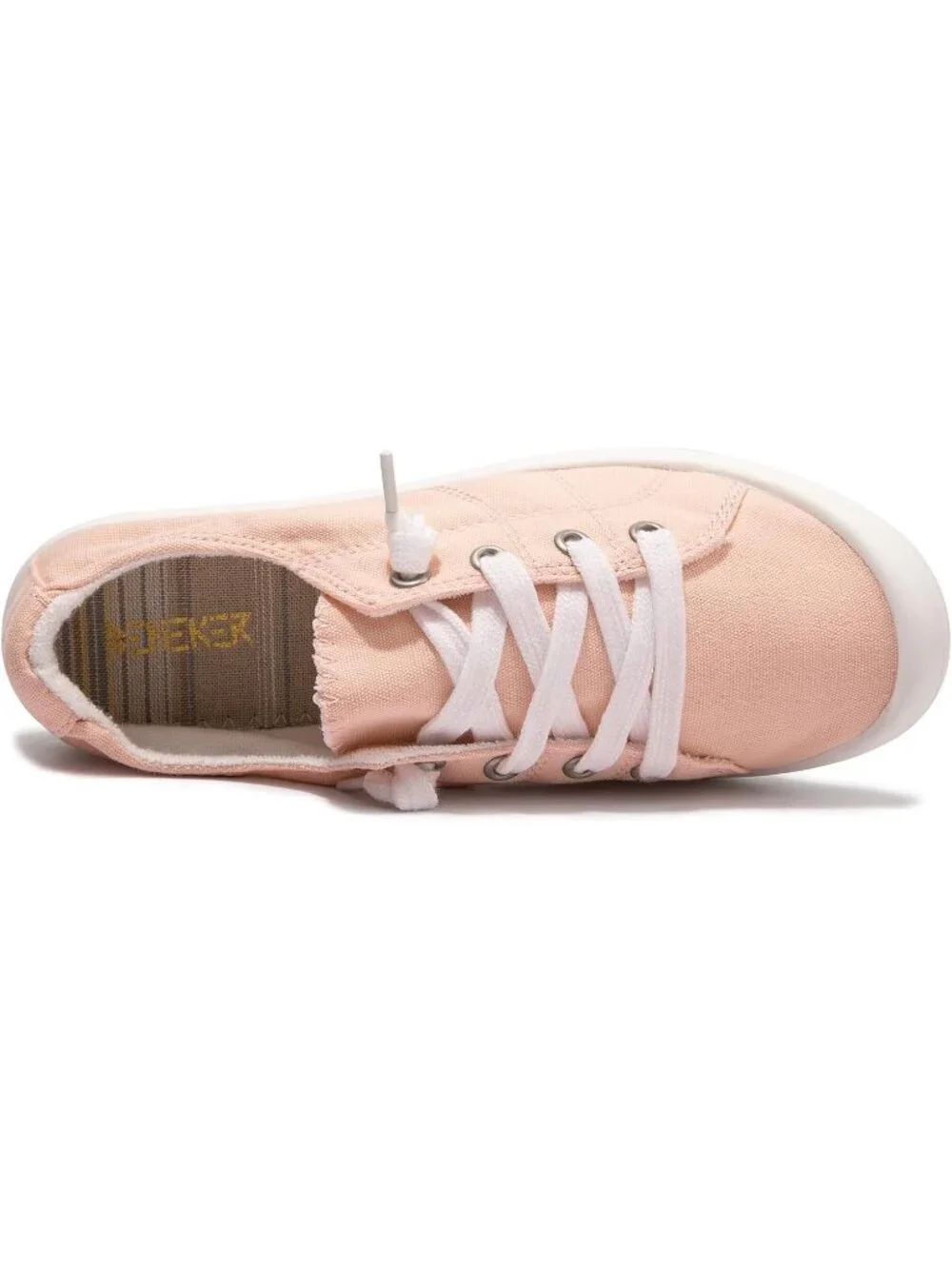 Womens Pink Canvas Slipon Canvas Sneaker Low Top Walking Shoes Fashion Sneakers
